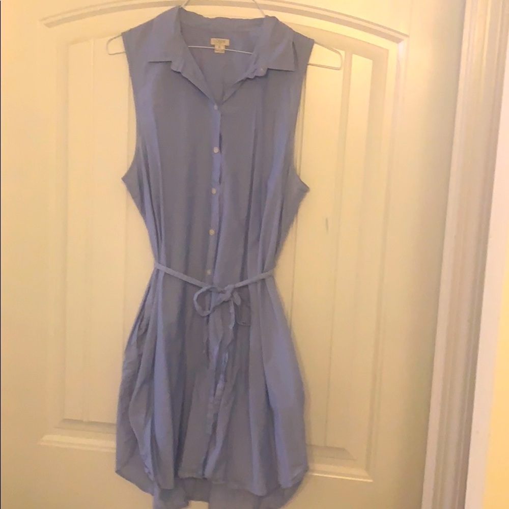 J. Crew Chambray Button up collared dress